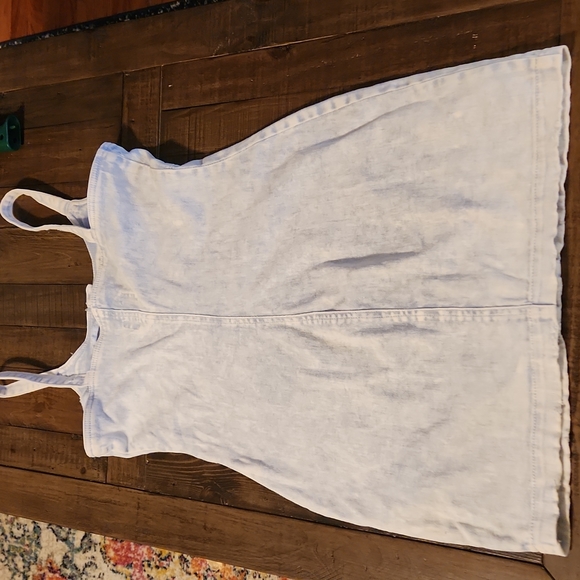 Tinsel Town Stone Wash Denim Dress Button Front Size Medium - Picture 4 of 8